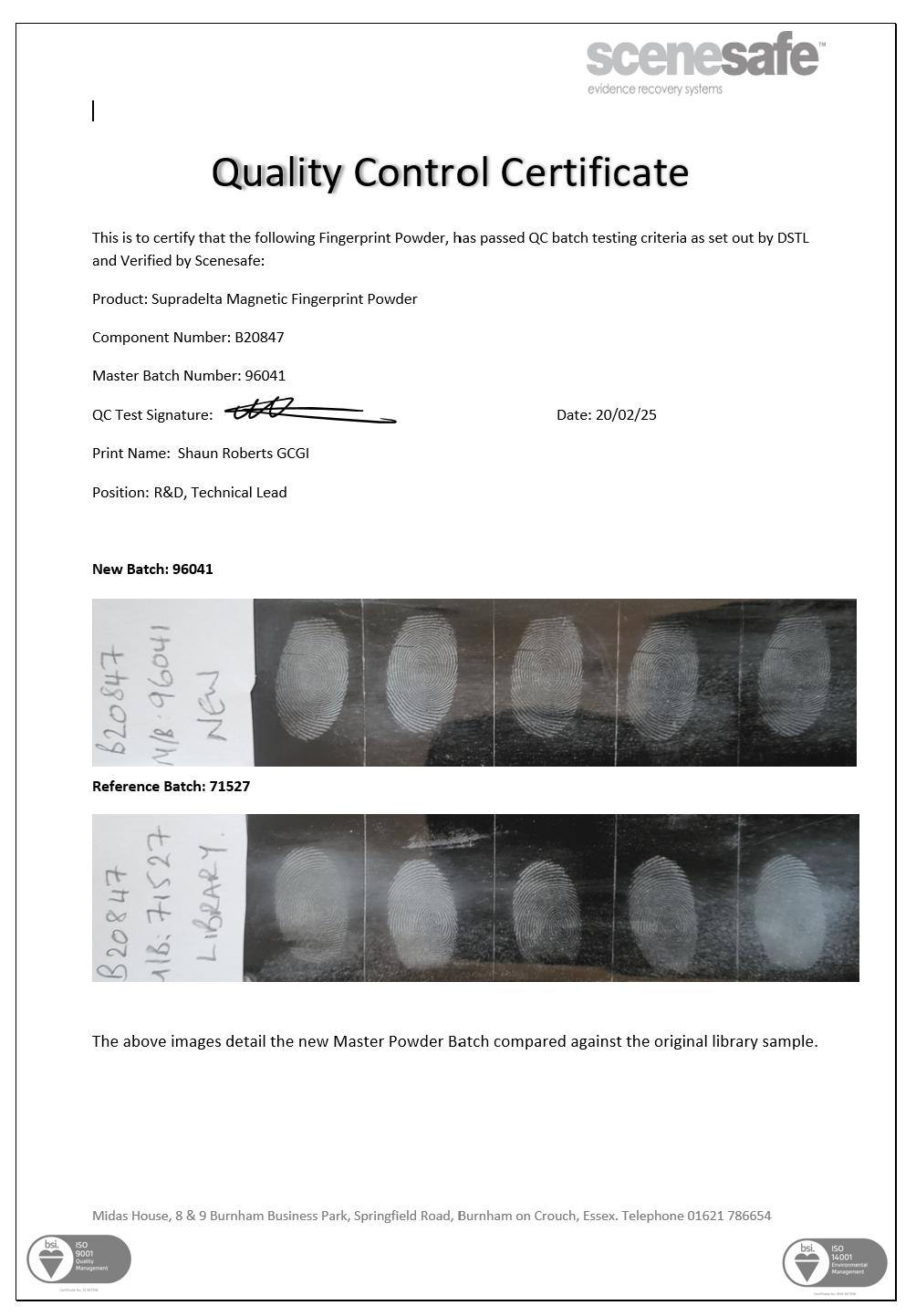 B20847 - 96041 — SceneSafe