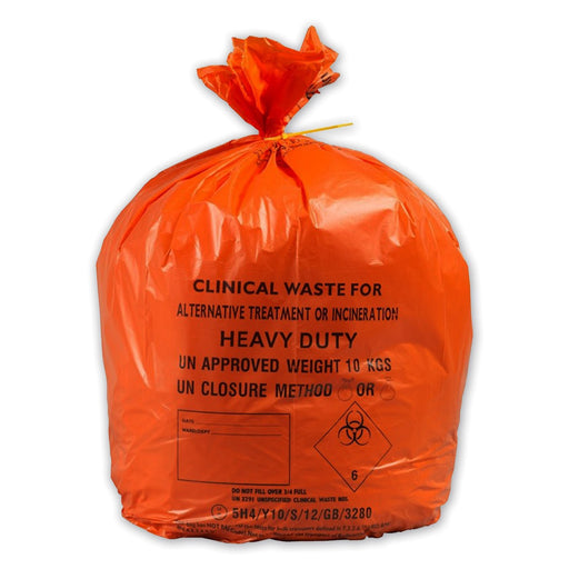 Large Orange Clinical Waste Bag
