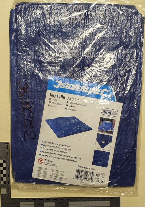 Tarpaulin 10' x 12' - Blue, 80g / m2