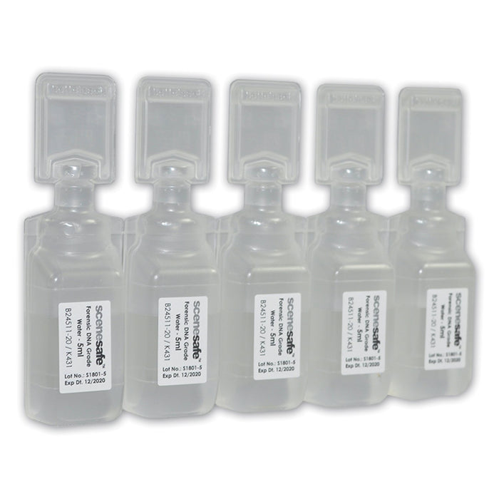 Forensic DNA Grade Sterile Water Plastic Ampoules