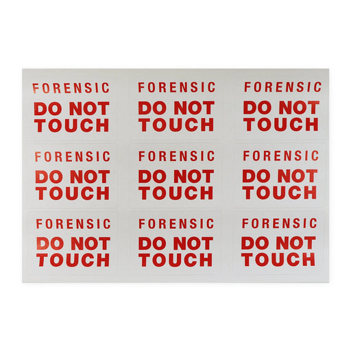 Label "Forensic Do Not Touch"