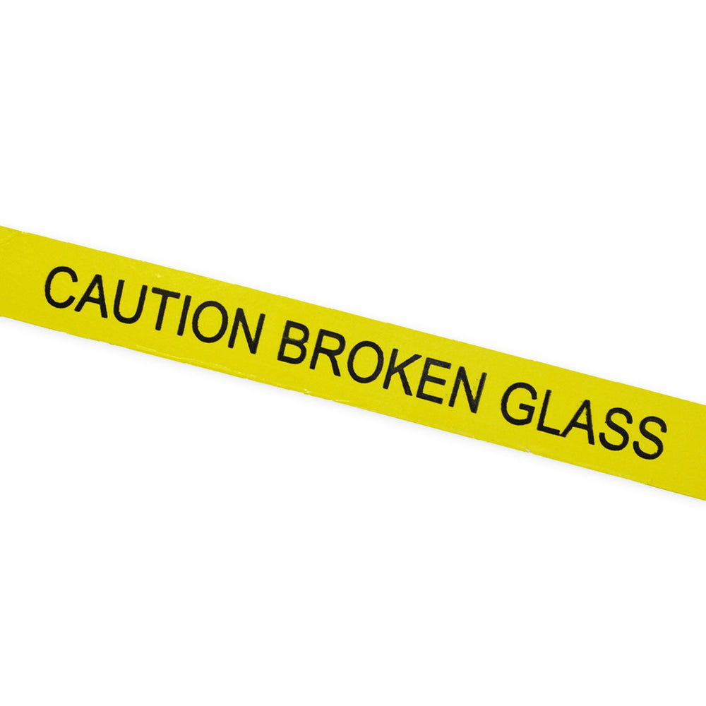 Printed Tape "Caution Broken Glass"