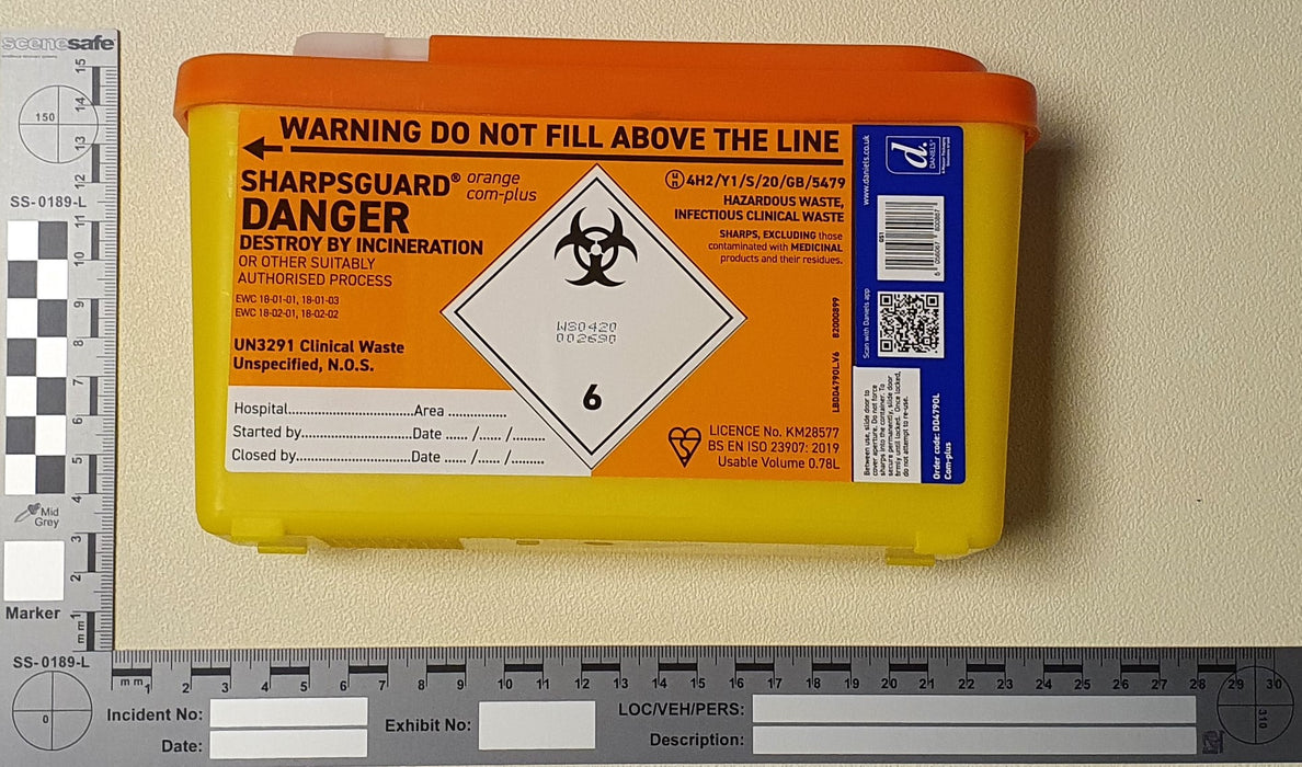 Sharpguard SharpsGuard Orange 1 Litre Com Plus — SceneSafe