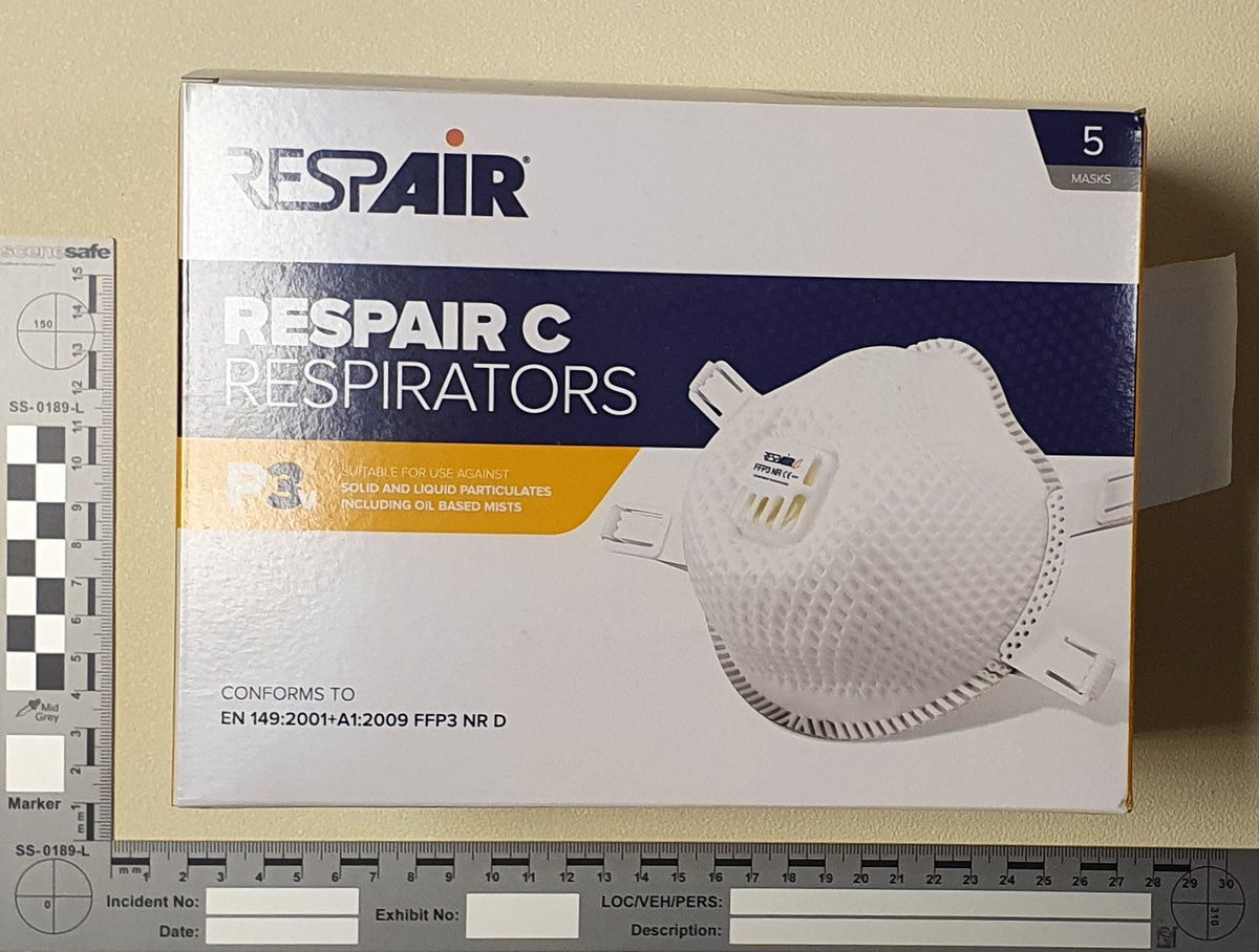 Cupped P3 Valved Respair Masks — SceneSafe