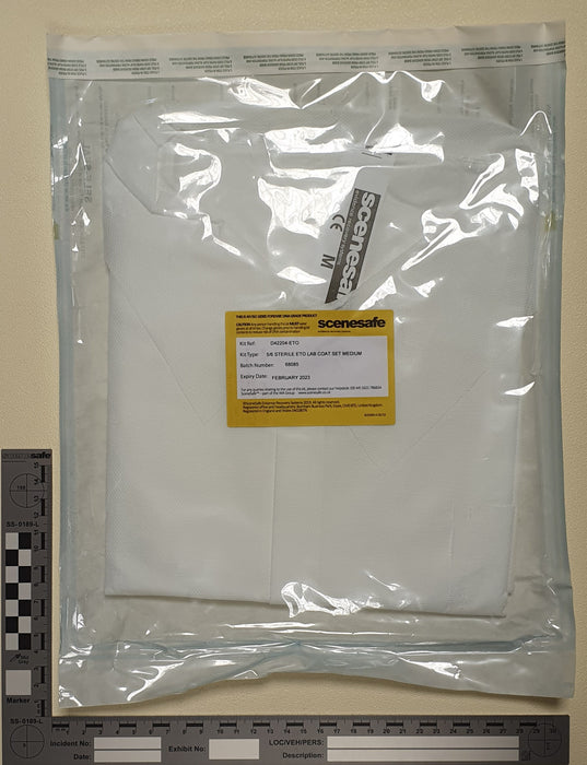 Type 5 & 6 Sterile, disposable, no linting Howie type coat - elasticated wrists
