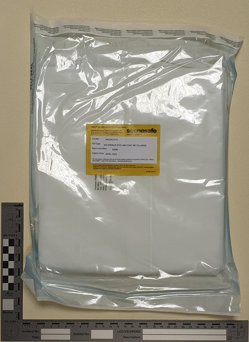 Type 5 & 6 Sterile, disposable, no linting Howie type coat - elasticated wrists