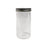Transparent Jar With Silver Screw Lid
