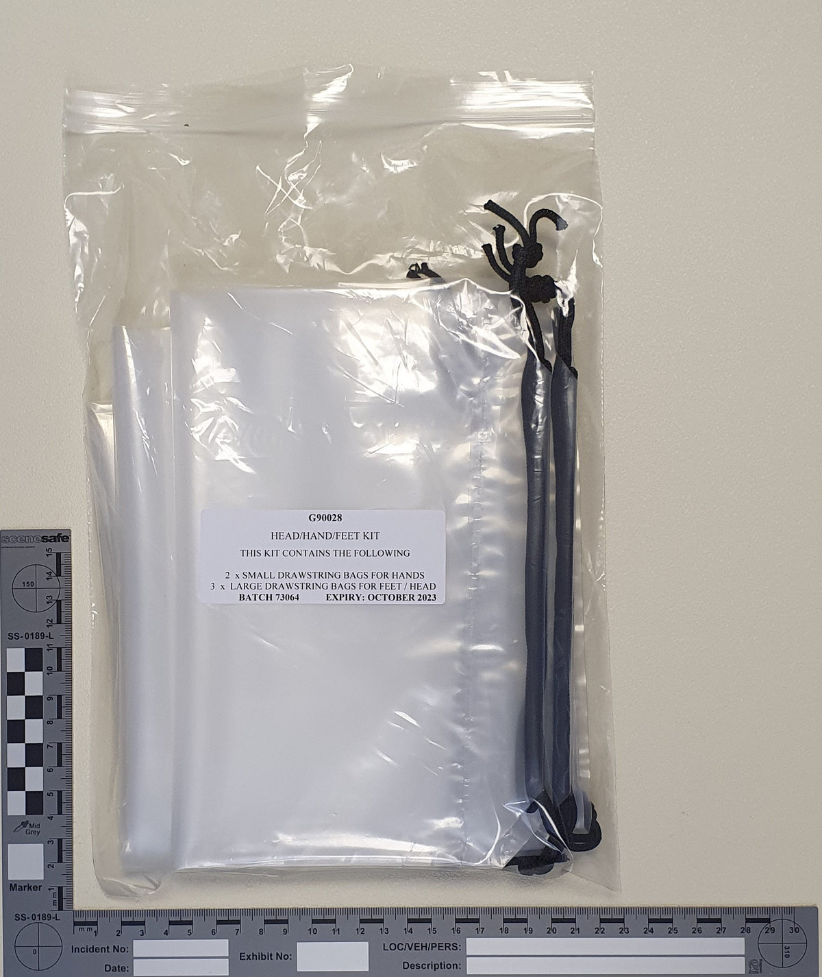 Head, Hand & Feet bag kit — SceneSafe