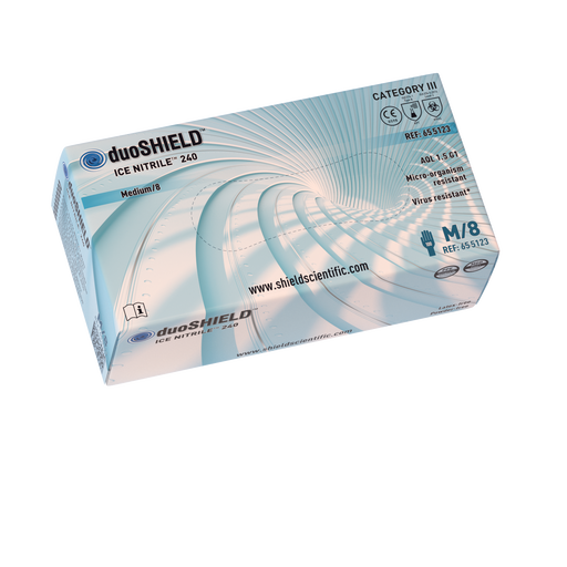 Nitrile Gloves Powder Free (EN 16523-1:2015 and EN 455-1-2-3 compliant) Box of 100 gloves